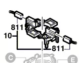 Porte-balais charbon réf. 2 604 337 088 Bosch